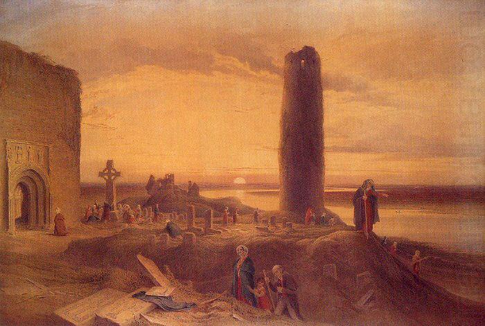 The Last Circuit of Pilgrims at Clonmacnoise, Petrie, George